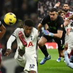 Tottenham suffer three consecutive defeats, Villa ranked fourth